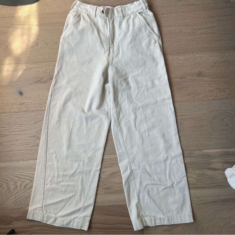 Treasure & Bond Canva Cotton Trousers Beige XS
